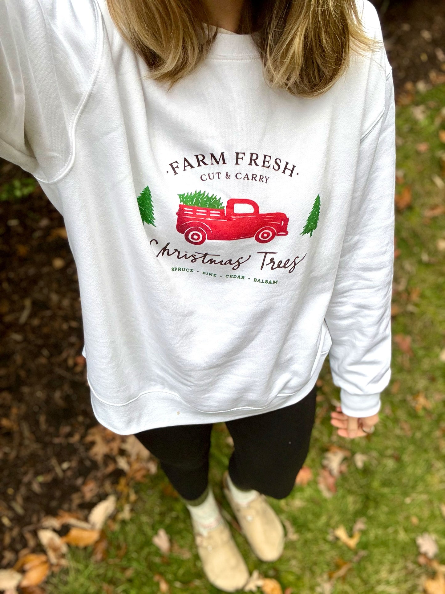 Nostalgic Christmas Trees Heavyweight Sweatshirt