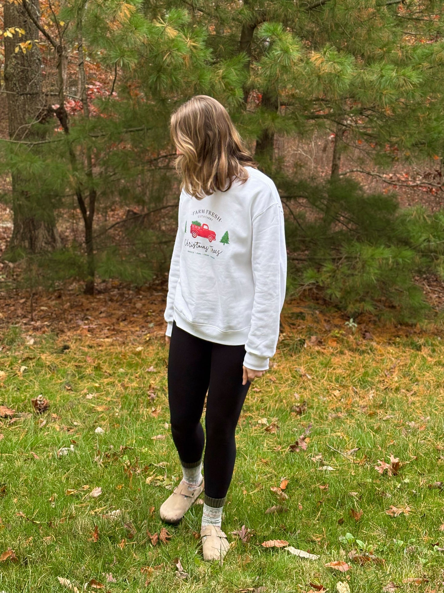 Nostalgic Christmas Trees Heavyweight Sweatshirt