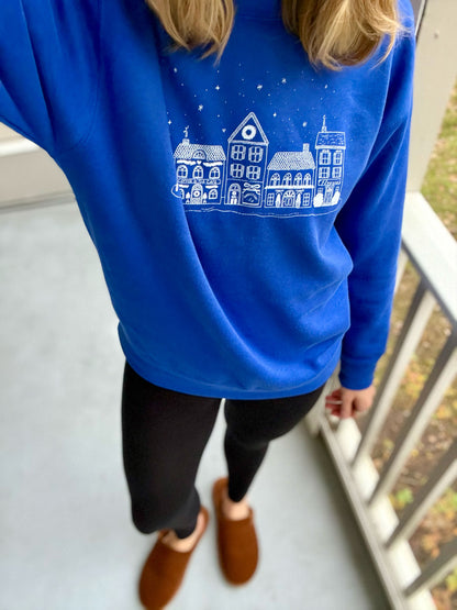 Cozy Winter Town Premium Sweatshirt