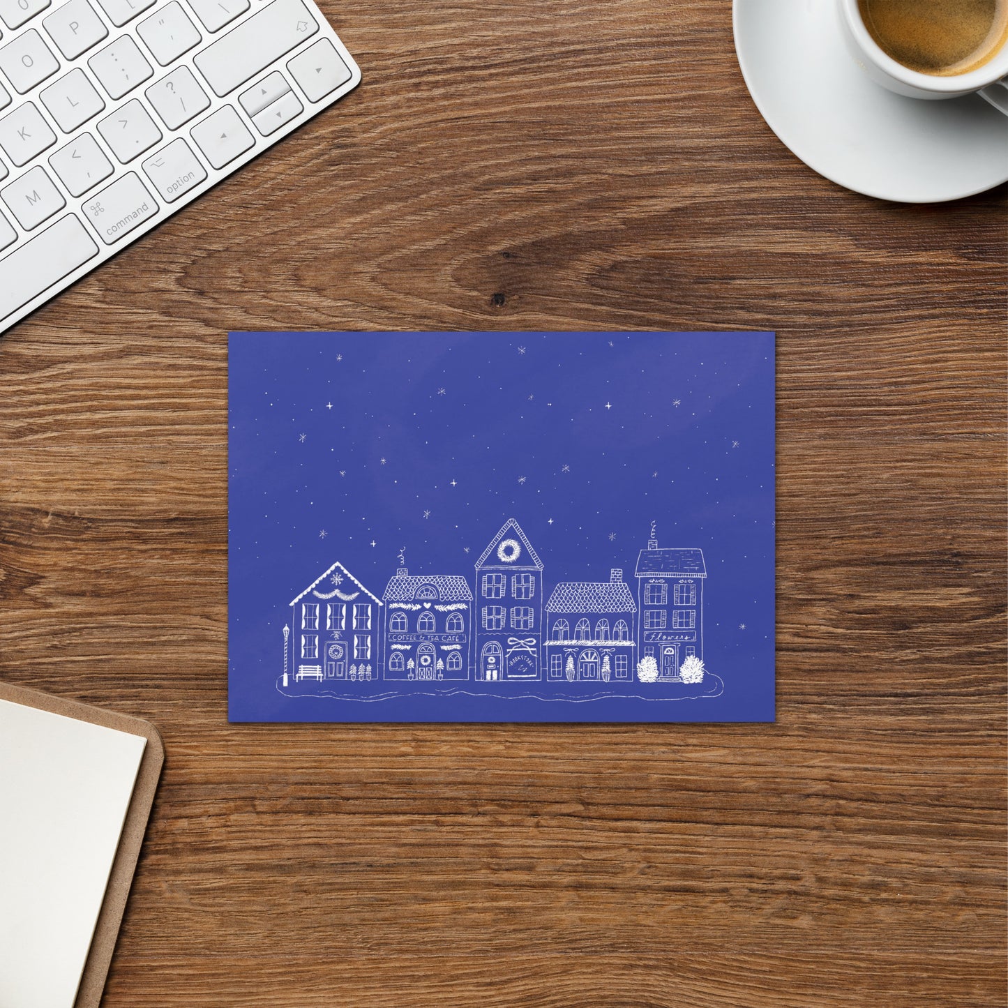 Cozy Winter Town Greeting Card