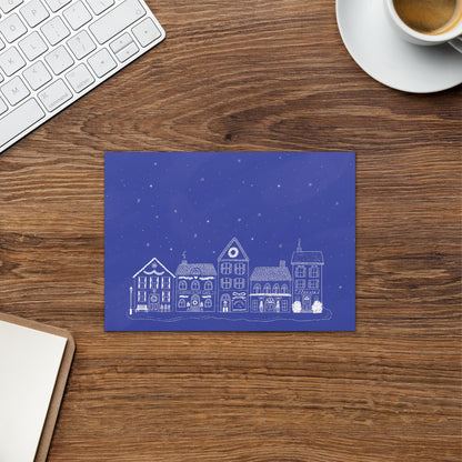 Cozy Winter Town Greeting Card