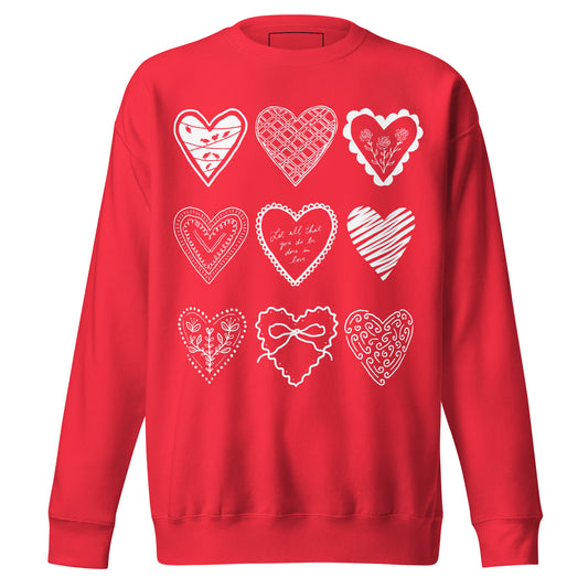 “Let All That You Do Be Done in Love” Premium Sweatshirt